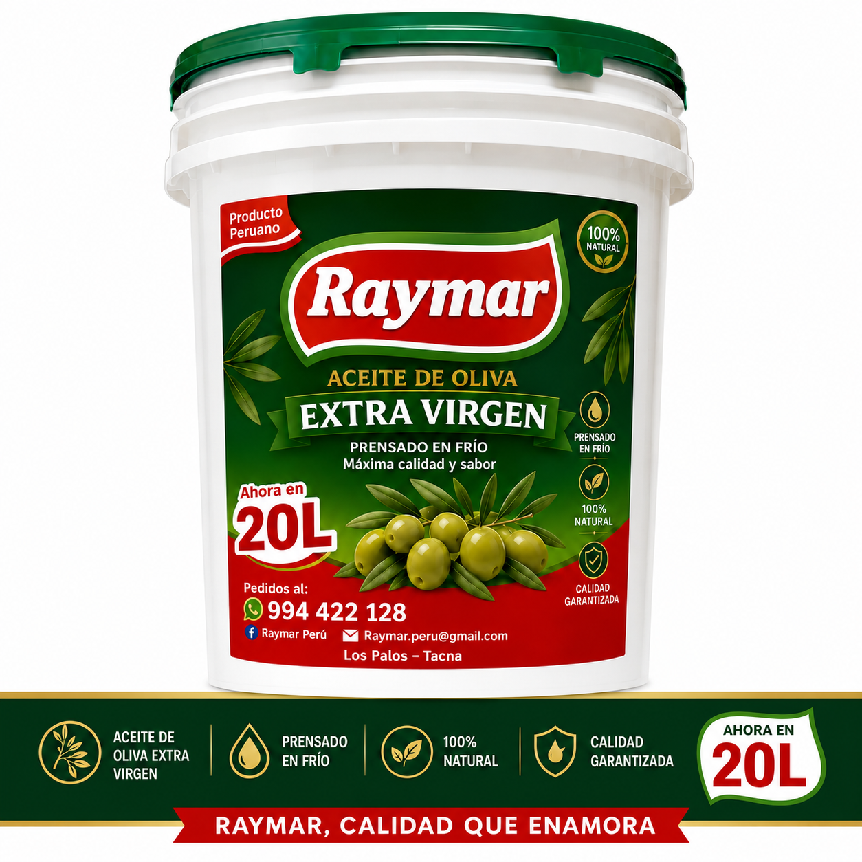 Aceite de Oliva Extra Virgen 20 Litros